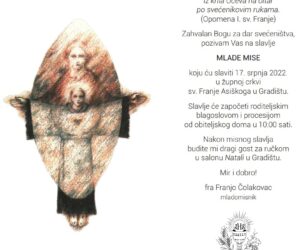 Mlada misa fra Franje Čolakovac u Gradištu 17.07.2022.