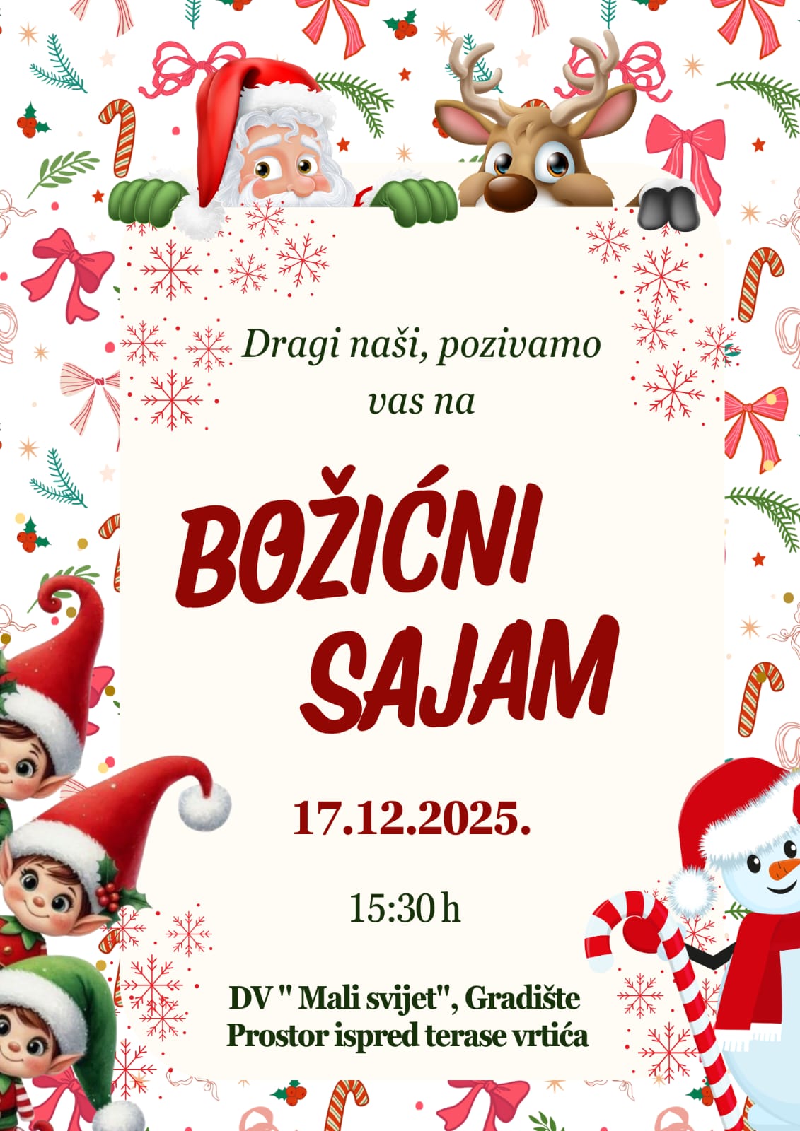 Božićni sajam – DV Mali svijet